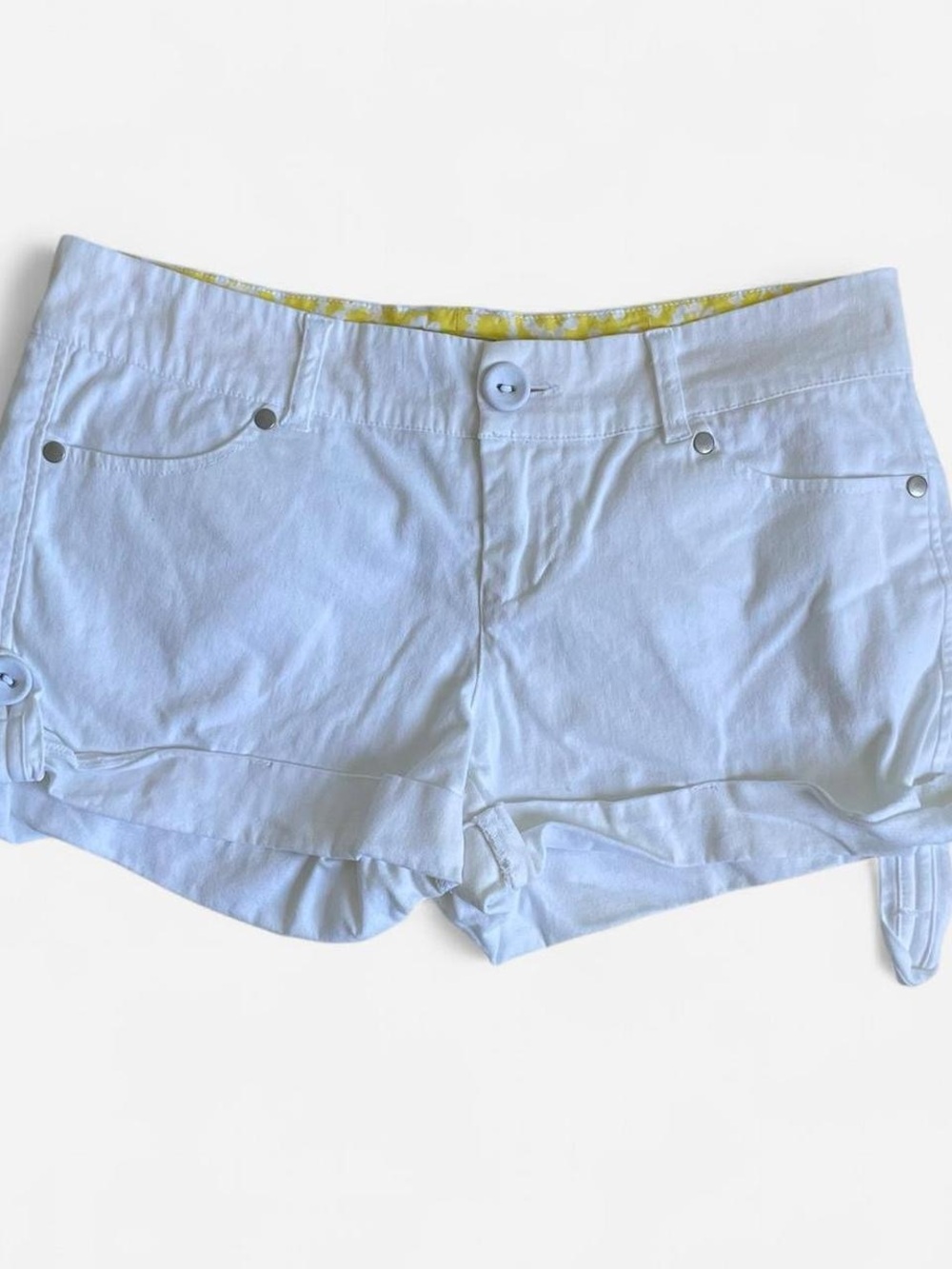 Wet Seal White Low Rise Shorts